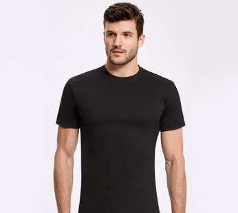 İlke 1005 Erkek Penye O Yaka Atlet Siyah (6’lı Paket)