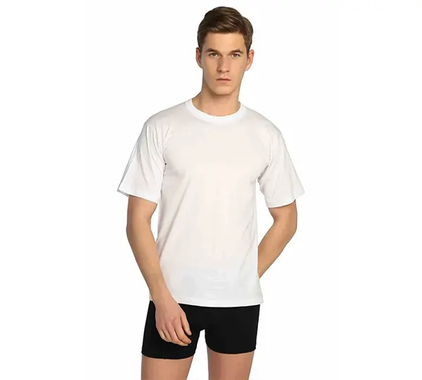 Tutku Sıfır Yaka Erkek Penye Atlet 0105 (6’lı Paket)