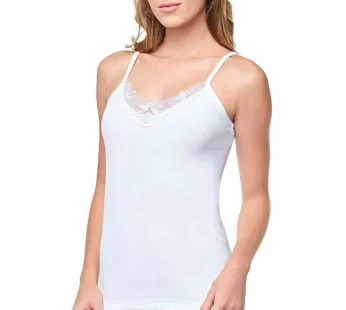 Tutku Ribana Kadın İp Askılı Güpürlü Atlet 0139 (6’lı Paket)