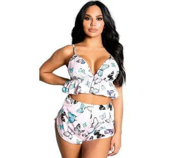 For Dreams Saten Mini Şortlu Takım 8322