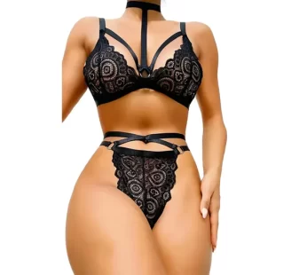 Nightlight 3403 Dantelli Fantezi Sütyen Külot Takım