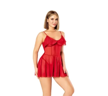 Nightlight 3462 Transparan Fantezi Gecelik