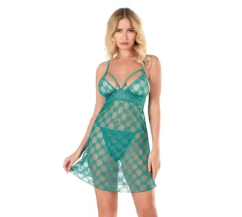 Primoda Göğüs Dekolte Detaylı Tül Gecelik 4113