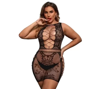 Vivaldy Battal Büyük Beden Göğüs Dekolteli Fantezi Vücut Çorabı 3005