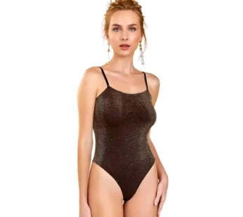 Berrak Kadın Simli İp Askılı Kancalı Body 2115