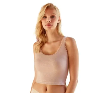 Berrak Kadın Dantelli Geniş Askılı Yarım Atlet 7000