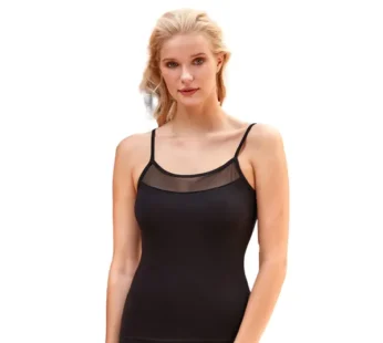 Berrak Ön Transparan Detaylı İp Askılı Atlet 8033 (6’lı Paket)