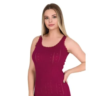 Berrak Kadın Dantelli Kalın Askılı Atlet 8049 (6’lı Paket)