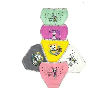 Tutku Kız Çocuk Likralı Elastan Baskılı Bato Külot 0833 (12 Adet)